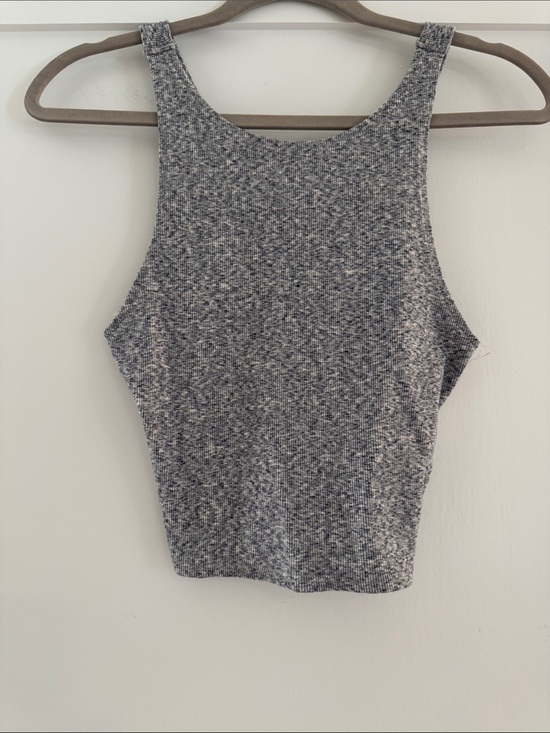 Topshop Tops - TopShop Heather Gray Ribbed Tank Top | Size 8